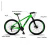 Bicicleta XLT Aro 29 Quadro 15 Alumínio Suspensão Freio Disco 21 Marchas - KSW - Verde/Preto - 5