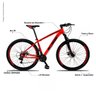 Bicicleta XLT Aro 29 Quadro 15 Alumínio Suspensão Freio Disco 21 Marchas - KSW - Vermelho/Preto - 5