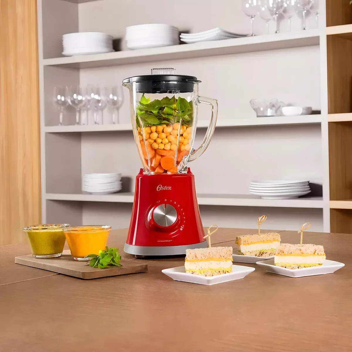 Ver imagem 4 de Liquidificador Super Chef 750w 1,27l Vermelho Oster 127v