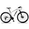 Bicicleta XLT Aro 29 Quadro 19 Alumínio Suspensão Freio Disco 21 Marchas - KSW - Branco/Preto - 1