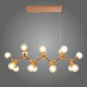 Ver imagem 1 de Pendente Lustre Molécula Cobre para 16 Lâmpadas 27x90cm St1298