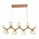 Ver imagem 5 de Pendente Lustre Molécula Cobre para 16 Lâmpadas 27x90cm St1298