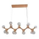 Ver imagem 6 de Pendente Lustre Molécula Cobre para 16 Lâmpadas 27x90cm St1298