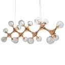 Ver mais imagens de Pendente Lustre Molécula Cobre para 16 Lâmpadas 27x90cm St1298