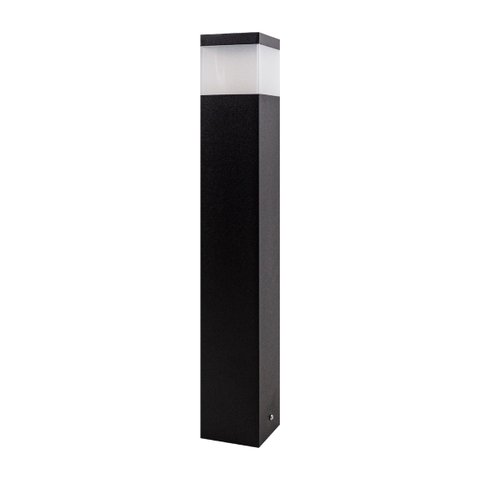 Kit 3x Poste Luminária para Jardim Balizador 50cm E27 Preto St222