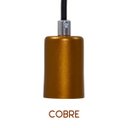 Ver imagem 4 de Pendente Tubo Cilindro Alumínio 10cm Cobre + Filamento Carbono ST64 220V St458