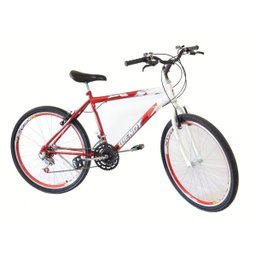 Bicicleta Aro 26 Wendy Masc C/Aero,Pneu Slik,18Marchas Cor Vermelho - 1 Bicicleta Aro 26 Wendy Masc C/Aero,Pneu Slik,18Marchas Cor Vermelho - 1