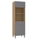 Ver imagem 1 de Torre Quente Modulado 70cm 2 Nichos 1 Gaveta 4 Portas Slim Luciane