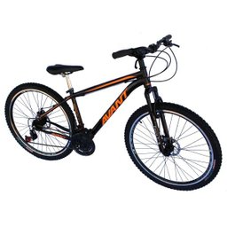 Bicicleta aro 29 "17" al freio a dis mec 21v  avant cor preto detalhe laranja - 1