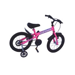 Bicicleta aro 16 xt fem wendy cor especial-pink neon-acessorio preto - 1
