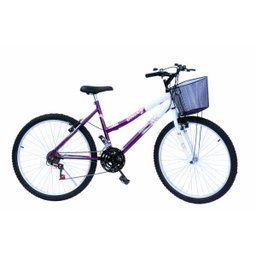 Bicicleta aro 26 onix fem mtb 18m convencional cor violeta - 1