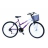 Bicicleta aro 26 onix fem mtb 18m convencional cor violeta - 1