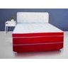 Cama Box Casal Shabat colchões Completo Semi Ortopédico com Cabeceira Vermelho - 1.38x188 - 1