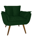 Ver imagem 2 de Jogo Namoradeira e 2 Poltronas Estofadas Sala de Visitas Opala Suede Verde - LM DECOR