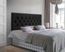 Ver imagem 2 de Cabeceira Painel Estofada Dubai Deluxe Casal Preto 1,40m - Pc Móveis