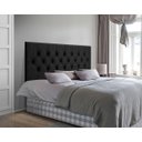 Ver imagem 2 de Cabeceira Painel Estofada Dubai Deluxe Casal Preto 1,40m - Pc Móveis