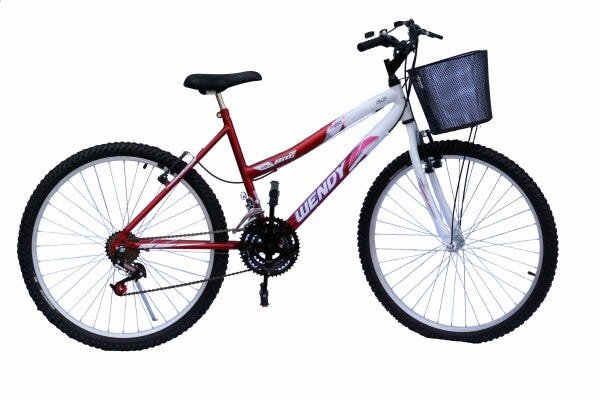 Bicicleta aro 26 wendy fem mtb 18m convencional cor vermelho é ruim? Bicicleta aro 26 wendy fem mtb 18m convencional cor vermelho é boa?