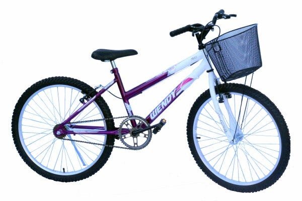 Bicicleta aro 24 wendy fem sem marcha convencional violeta é boa?