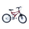 Bicicleta aro 20 onix dupla susp vermelho - 1