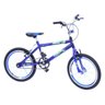 Bicicleta Aro 20 Cross Onix Pintada C/Aero Selim e Mesa Na Cor Azul - 1