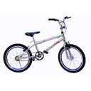 Ver imagem 1 de Bicicleta aro 20 wendy cross cromada com aero e selim na cor azul