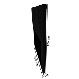 Cabeceira Cama Box Queen Lisboa 160 Cm Suede Preto MV Estofados - 3