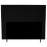 Cabeceira Cama Box Queen Lisboa 160 Cm Suede Preto MV Estofados - 1