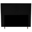Ver imagem 1 de Cabeceira Cama Box Queen Lisboa 160 Cm Suede Preto MV Estofados