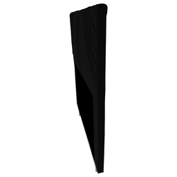Cabeceira Cama Box Queen Lisboa 160 Cm Suede Preto MV Estofados - 2
