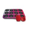 Forma Antiaderente Para Cupcake 12 Formas Silicone 35x26x3cm  - 1
