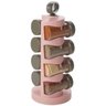 Organizador de Temperos Porta Condimentos 8 Peças Giratório - Rosa Claro - 9