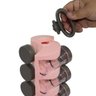 Organizador de Temperos Porta Condimentos 8 Peças Giratório - Rosa Claro - 8