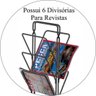 Revisteiro de Chão Decorativo Porta Jornal Revista em Aço Luxo - 3