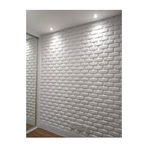 Kit 10 Placas 3d Tijolinho Revestimento Decorativo Parede Modelos:tijolinho Encaixe