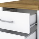 Ver imagem 5 de Gaveteiro para Escritório Home Office 2 Gavetas Orly A02 Olmo Branco - Lyam Decor