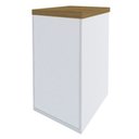 Ver imagem 6 de Gaveteiro para Escritório Home Office 2 Gavetas Orly A02 Olmo Branco - Lyam Decor