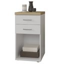 Ver imagem 1 de Gaveteiro para Escritório Home Office 2 Gavetas Orly A02 Olmo Branco - Lyam Decor