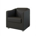 Ver imagem 2 de Kit 2 Poltronas Decorativa BIA Corino Preto SKY MOBILE