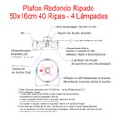 Ver imagem 4 de Lustre plafon 50cm teto luminária