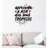 Adesivo Decorativo de Parede Frase Aprenda a Rir Dos Seus Tropeços - 1