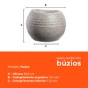 Ver imagem 3 de Vaso Redondo Búzios Pedra 13,5 Terrano