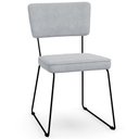Ver imagem 3 de Kit 04 Cadeiras Decorativas Para Sala De Jantar Allana L02 Suede Cinza - Lyam Decor