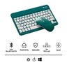 Teclado sem Fio Bluetooth Recarregável com Mouse Verde Escuro - 7