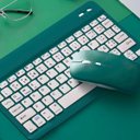 Ver imagem 3 de Teclado sem Fio Bluetooth Recarregável com Mouse Verde Escuro
