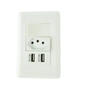 Tomada Carregador USB Duo Interruptor - 5