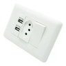 Tomada Carregador USB Duo Interruptor - 3