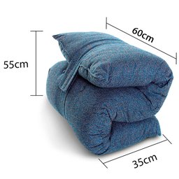 Futon Dobrável de Espuma Solteiro Jeans Bf Colchões - 4