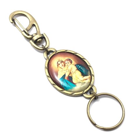 Chaveiro Mãe Rainha Metal Resinado com Mosquetão Fornecedor 1 F1-ct14-150-6