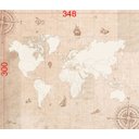 Ver imagem 4 de Mural Mapa Mundi Vintage - 3,48 x 3,00m
