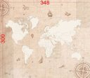 Ver imagem 4 de Mural Mapa Mundi Vintage - 3,48 x 3,00m